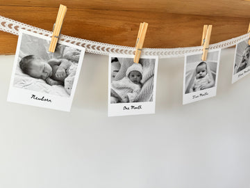 Polaroid Photo First Birthday Banner