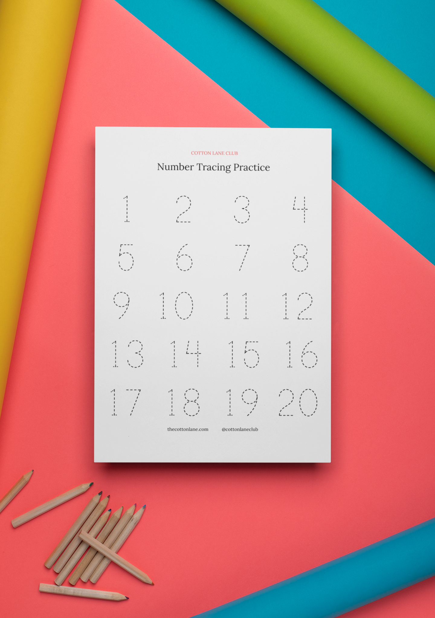 Number Tracing Worksheet