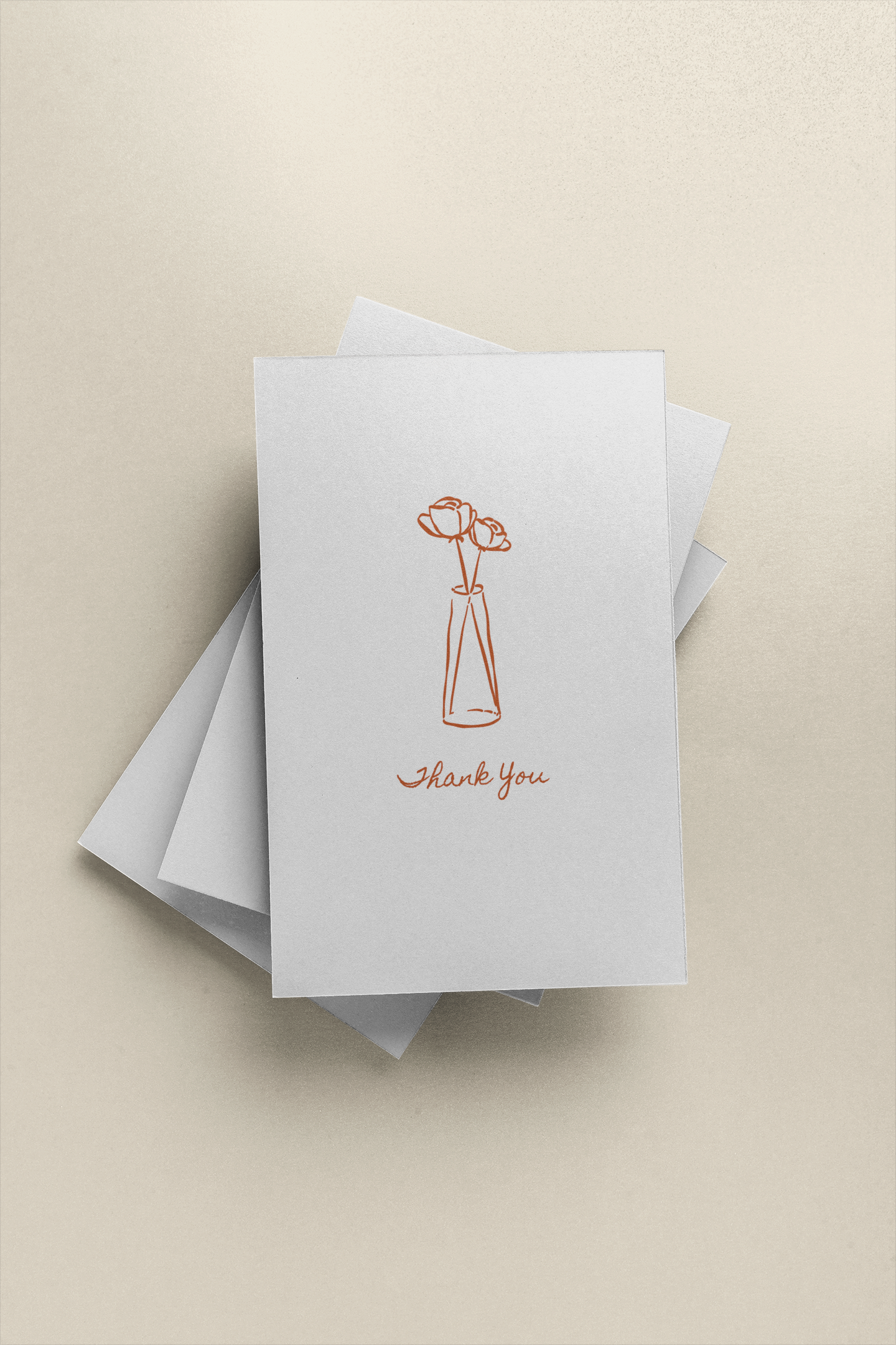 Flower Thank You Card