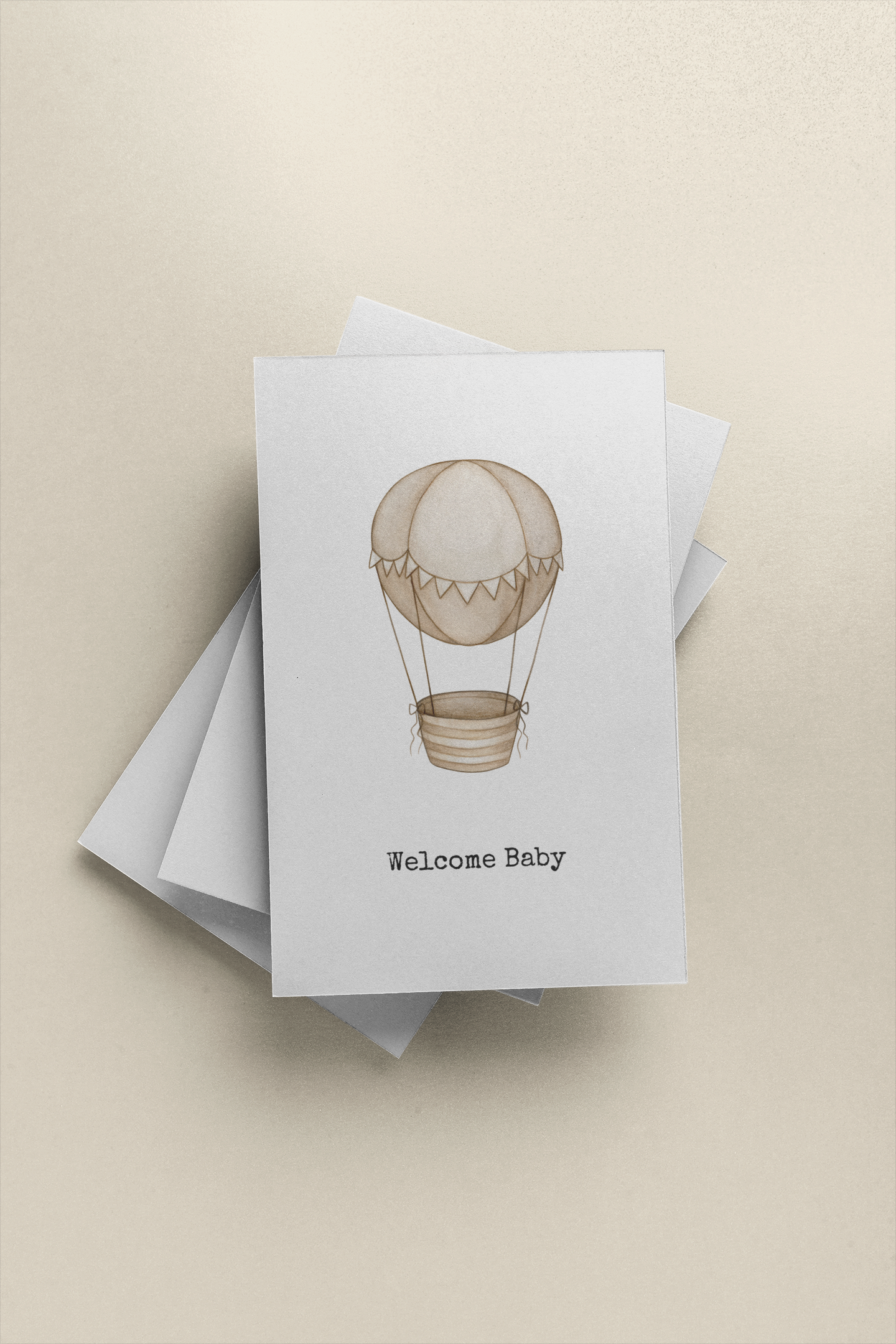 Welcome Baby Hot Air Balloon