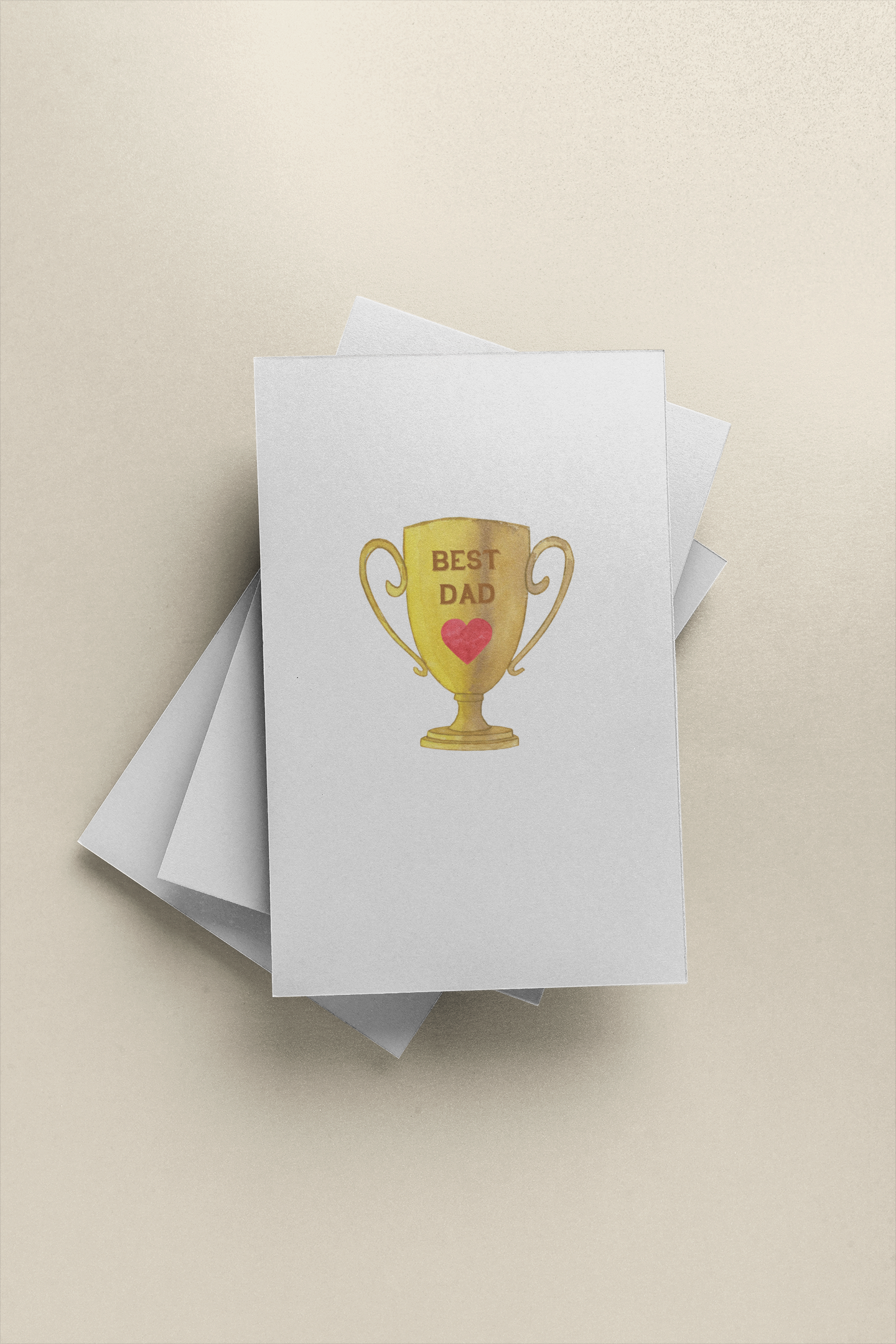 Best Dad Trophy Father's Day Card