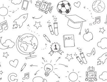 Back to School Colouring Sheet