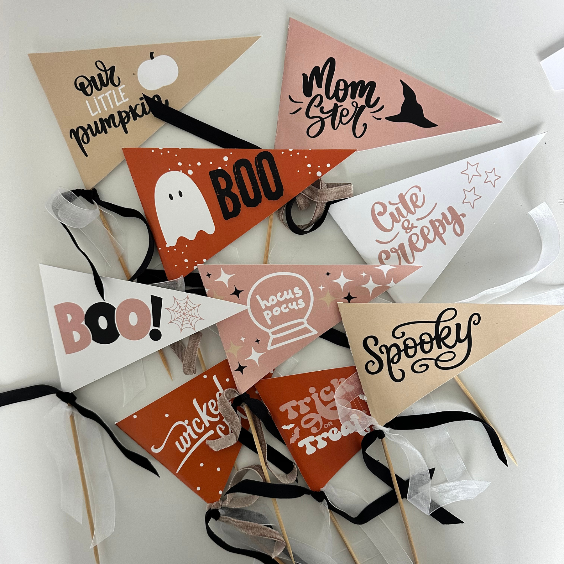 Halloween Pennant Flags