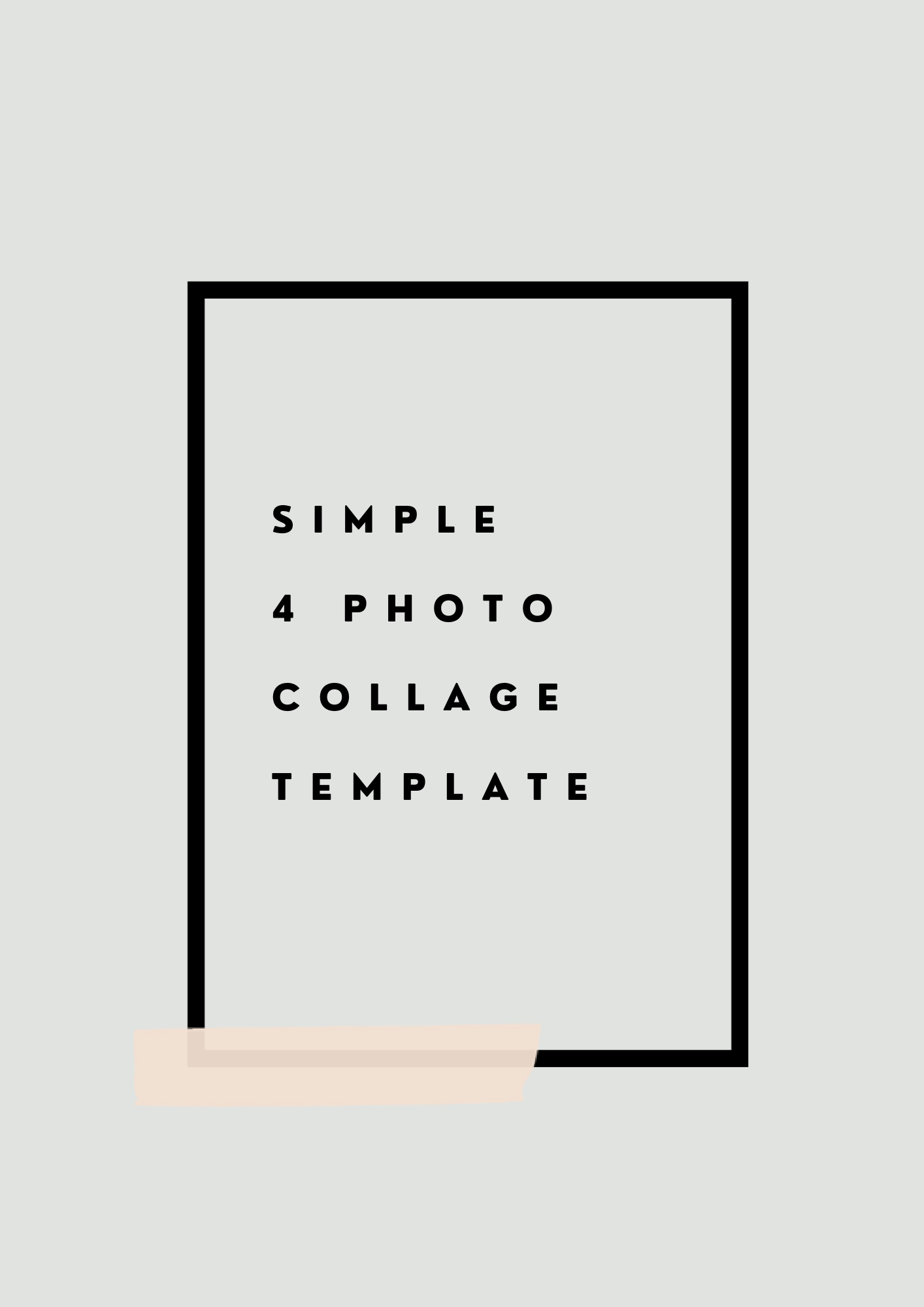 Cuddle Book 4 Photo Collage Template