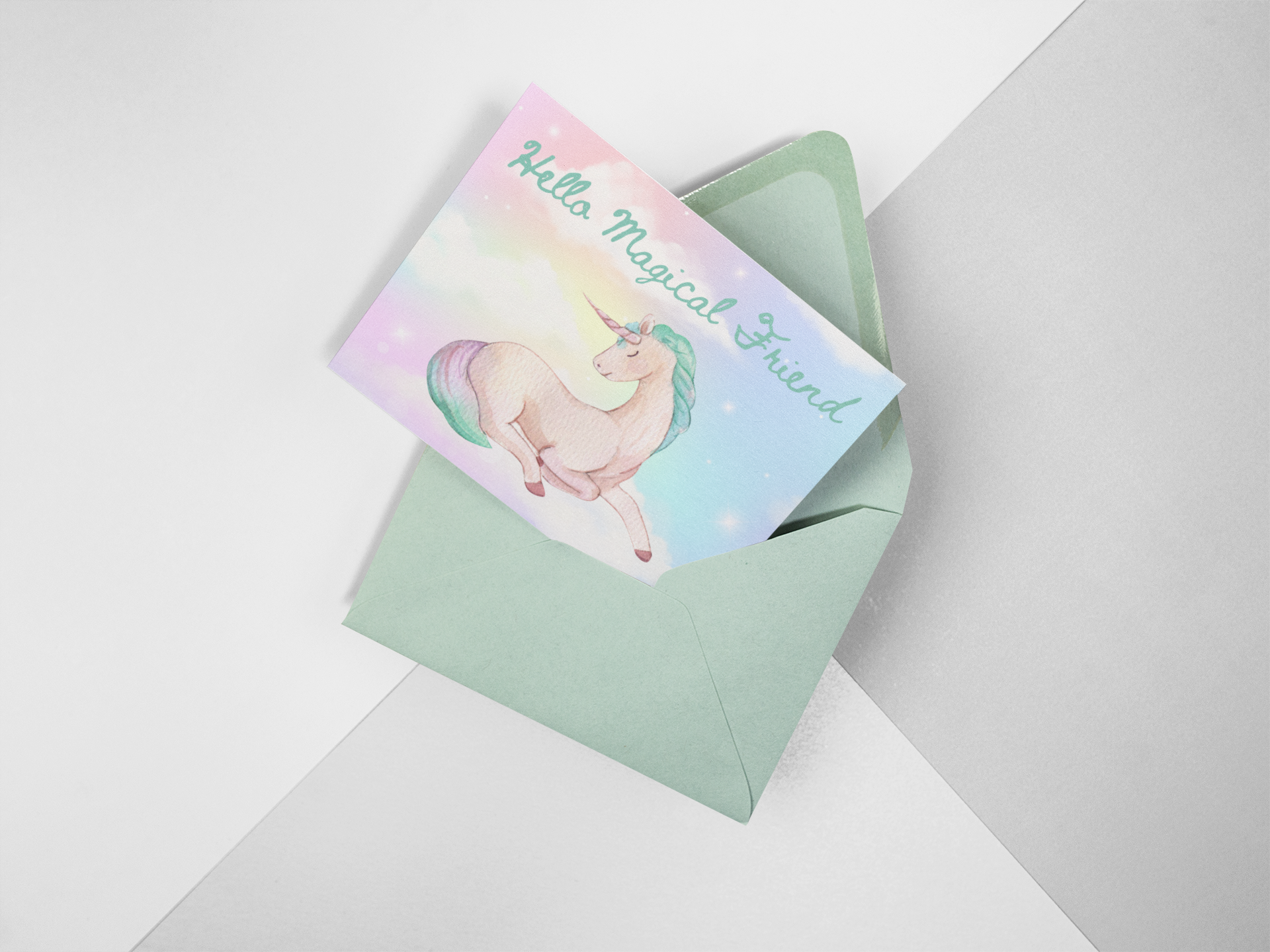 Unicorn Friend Postcard