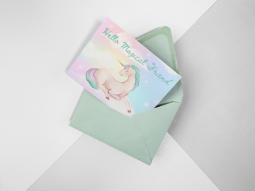 Unicorn Friend Postcard