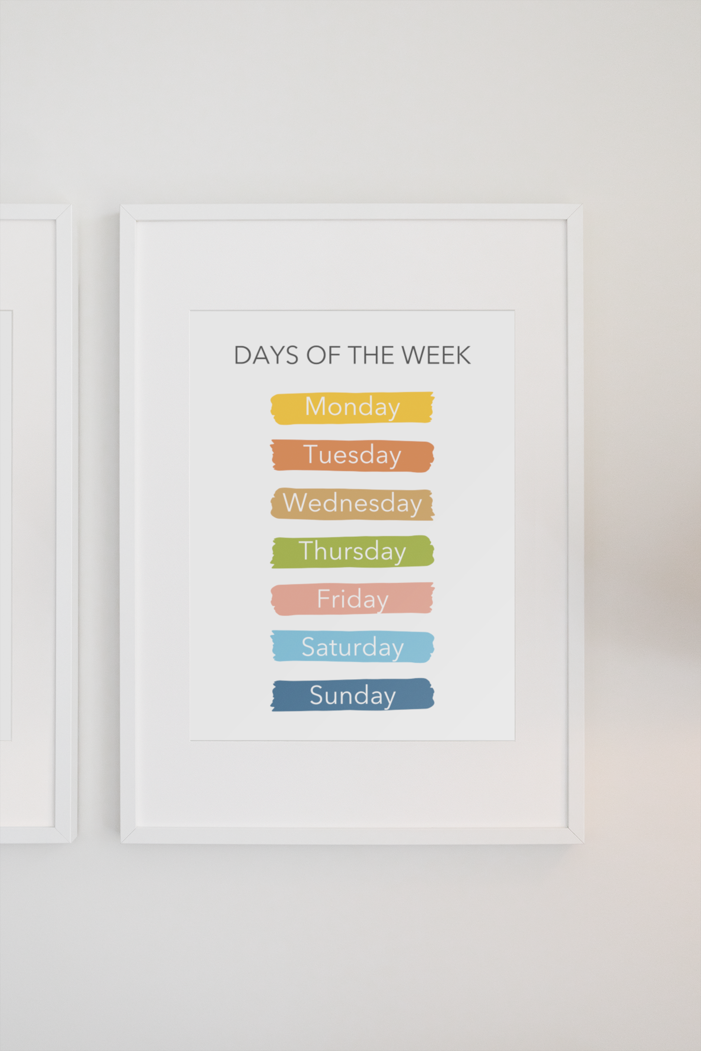 Days of the Week Poster