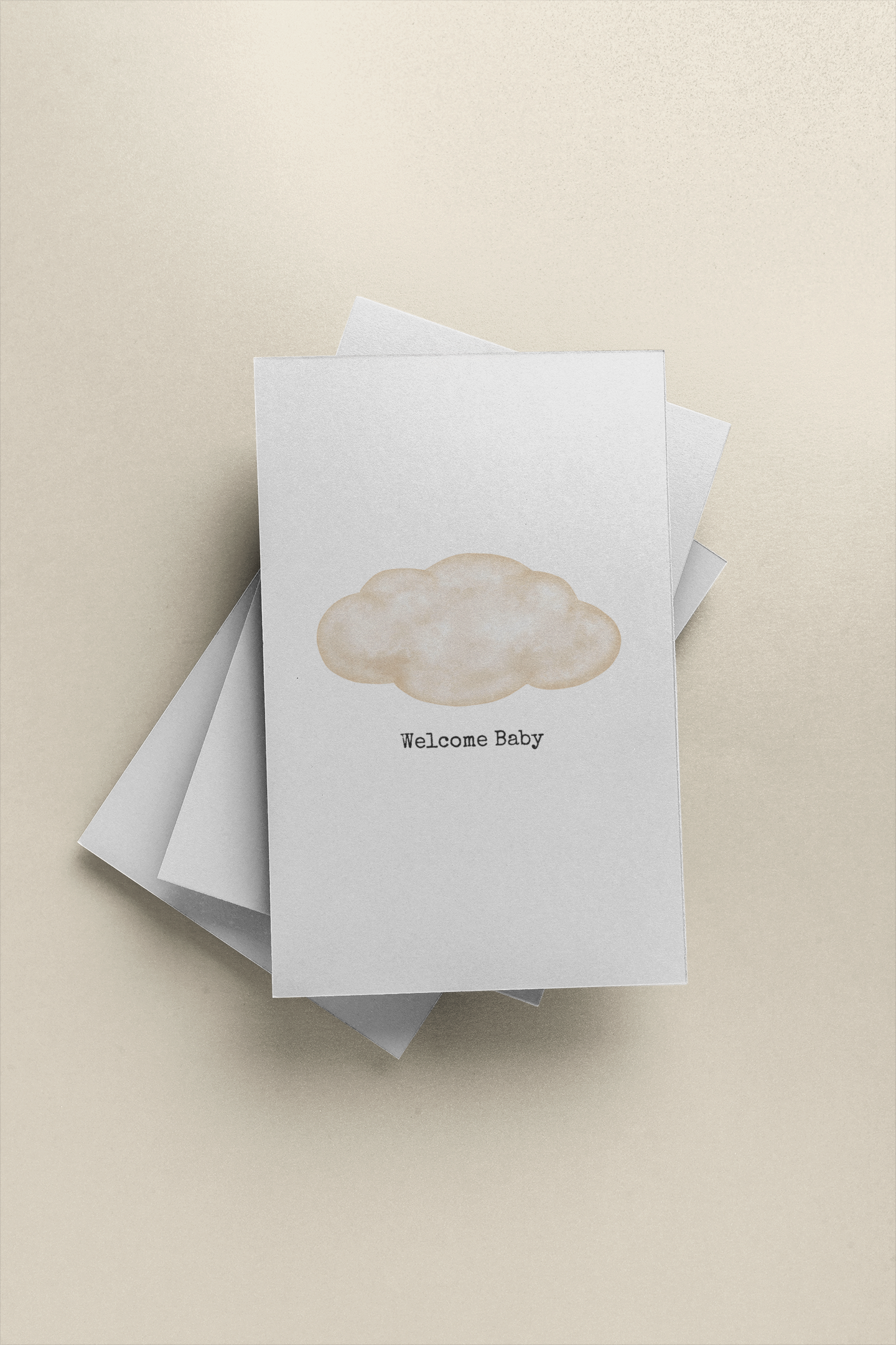 Cloud Welcome Baby Card