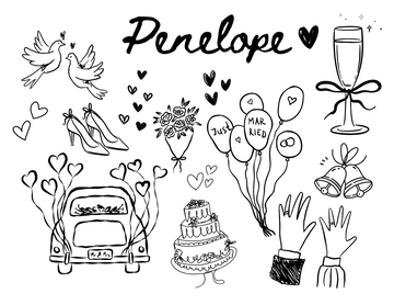Personalized Wedding Colouring Sheet