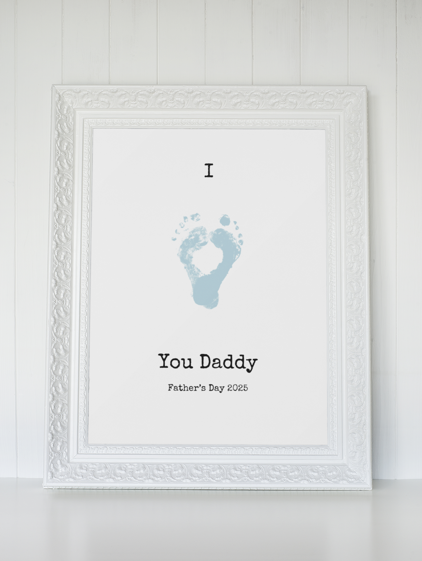 DIY Father's Day Footprint Art