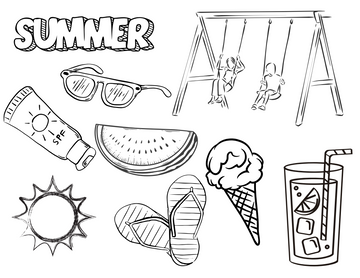 Summer Colouring Sheet