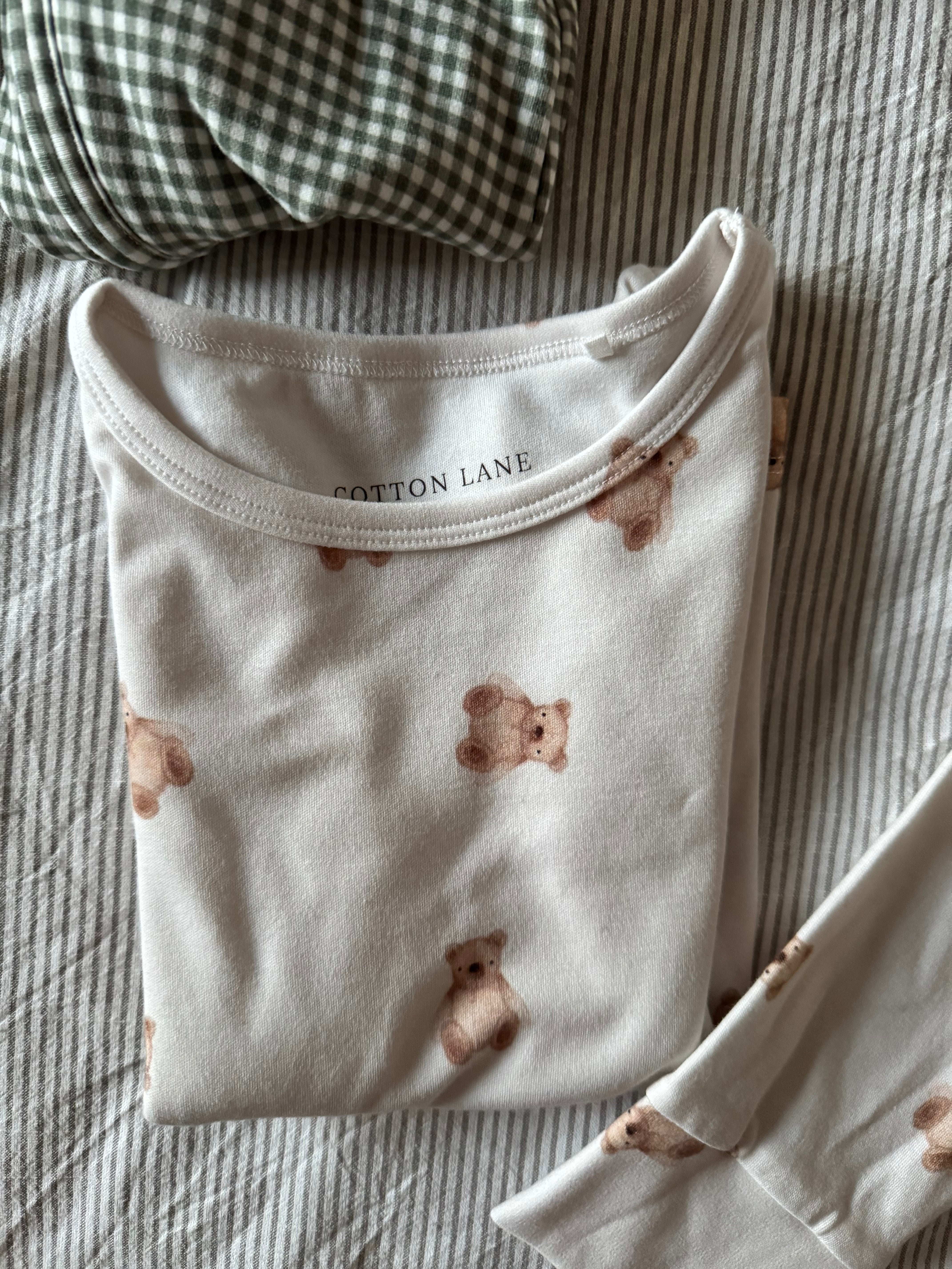 Organic Cotton Teddy Bear Pajamas